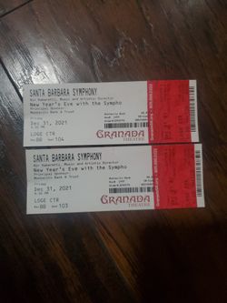 New Years Eve SB Symphony 2 Tickets 