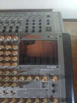 Tascam M-1508, 8 Channel mixing board, Stereo mixer.