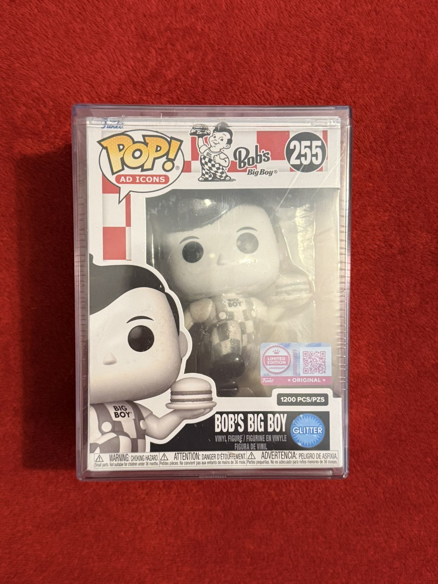 Funko Pop AD ICONS Bob’s Big Boy (Glitter) #255 LE Legendary 1200 PCS SEALED