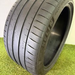 V279  275 35 19 100Y  Michelin Pilot Sport 4S  One Used Tire 70% Life 