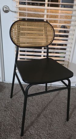 Wicker Metal Dining Chair