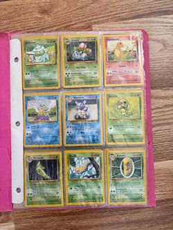 Vintage Pokémon Card Lot – Original 1999–2000 Cards – 9 Cards