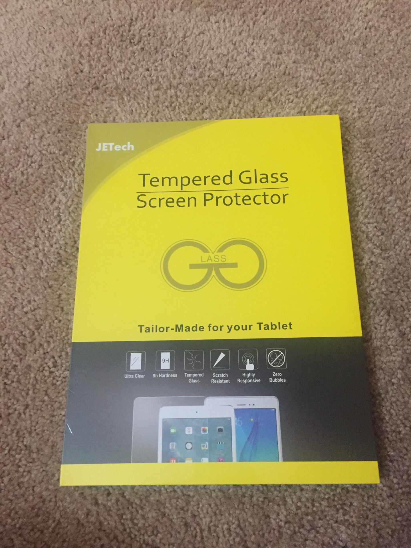 Jetech tempered glass screen protector iPad Pro