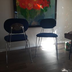 Blue Velvet Chairs