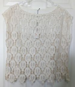 Cream lace blouse