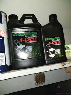Two bottles 4 cycle engine Oil