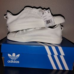 Adidas Nizza RF Men’s 7.5 All White | New in Box | Classic Low-Top Sneaker