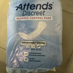 Attends Discreet Liners, Light Absorbency, One Size Fits Most (6 Inch Length), 20 Count
