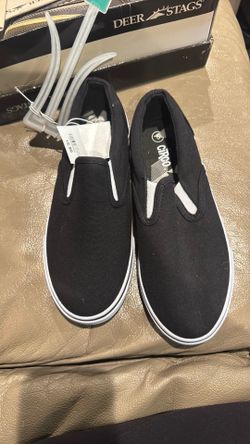 Brand new canvas black boys shoes