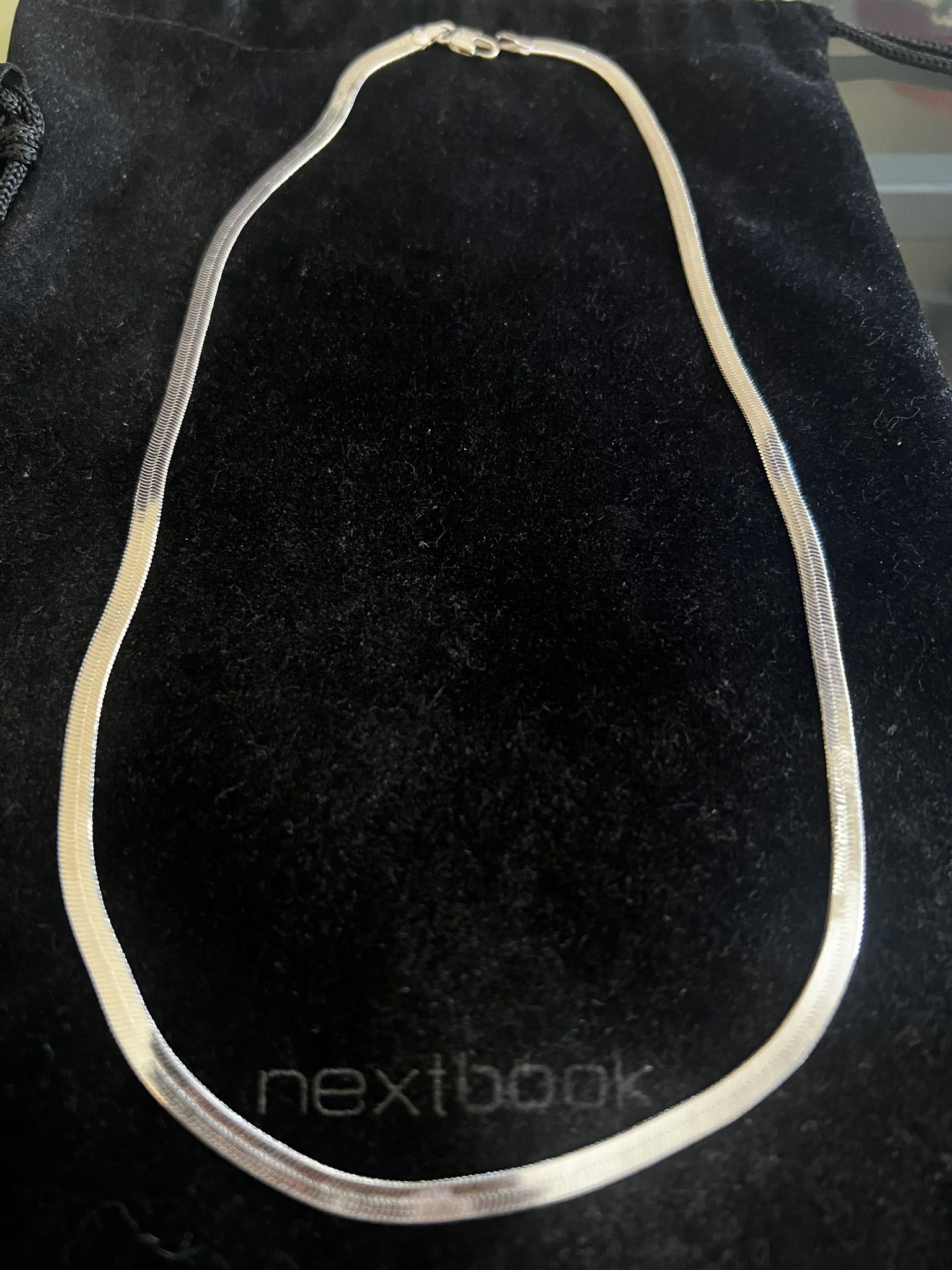 925 Silver Herringbone Necklace