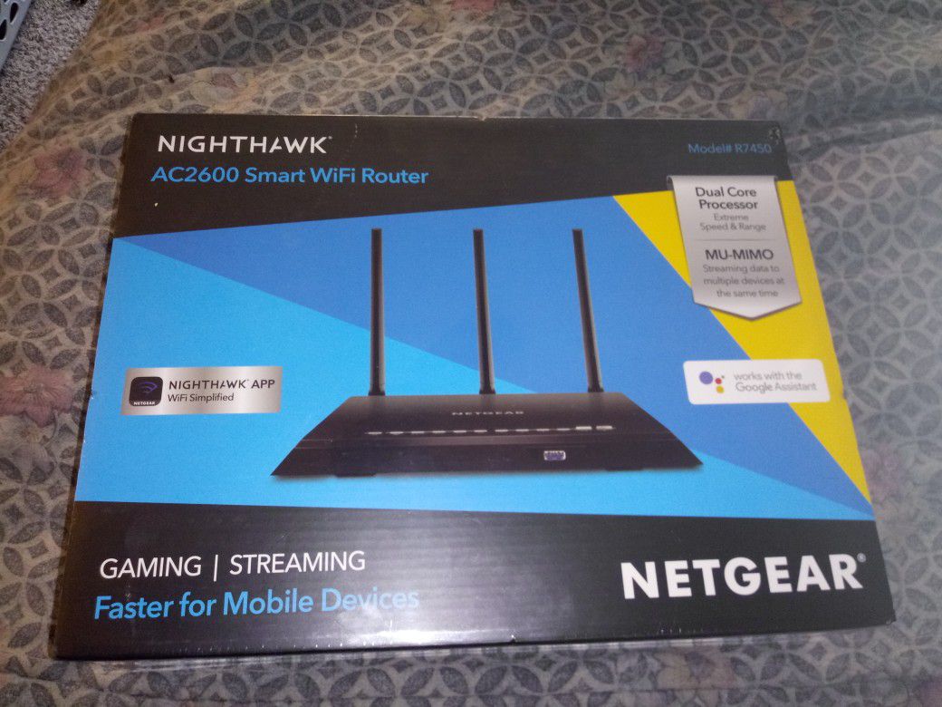 Brand new netgear nighthawk ac2600 smart wifi router