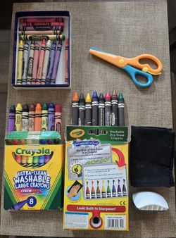 Crayola Crayons & Child Scissors