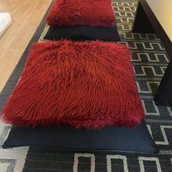 4 Black 4 Red Pillow 