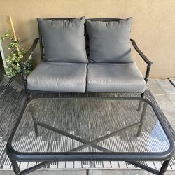 Patio Loveseat And Table 