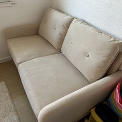 Beige Couch Loveseat