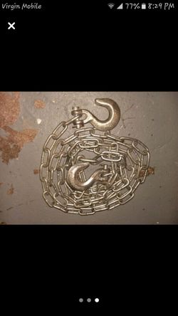 hooked tow chain