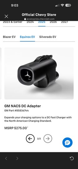 GM charging adapter