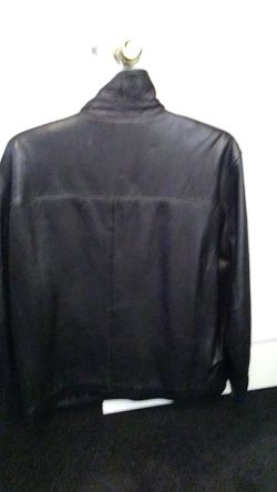 Mens Black Leather Jacket