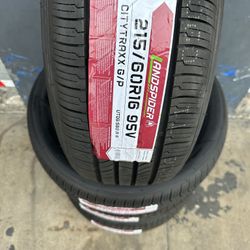 215/60/16 New Set Of Landpiders Installed
