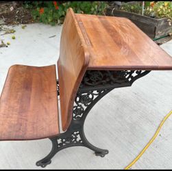 Antique school desk