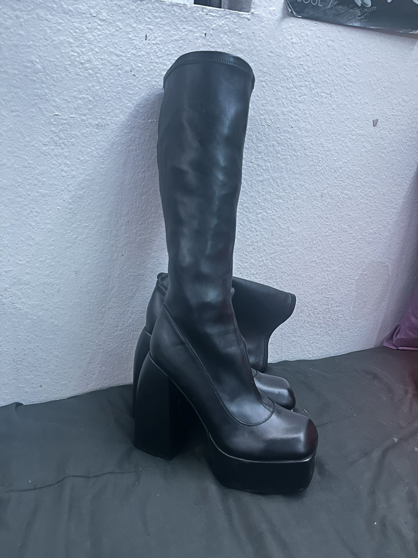 Black Leather Boots