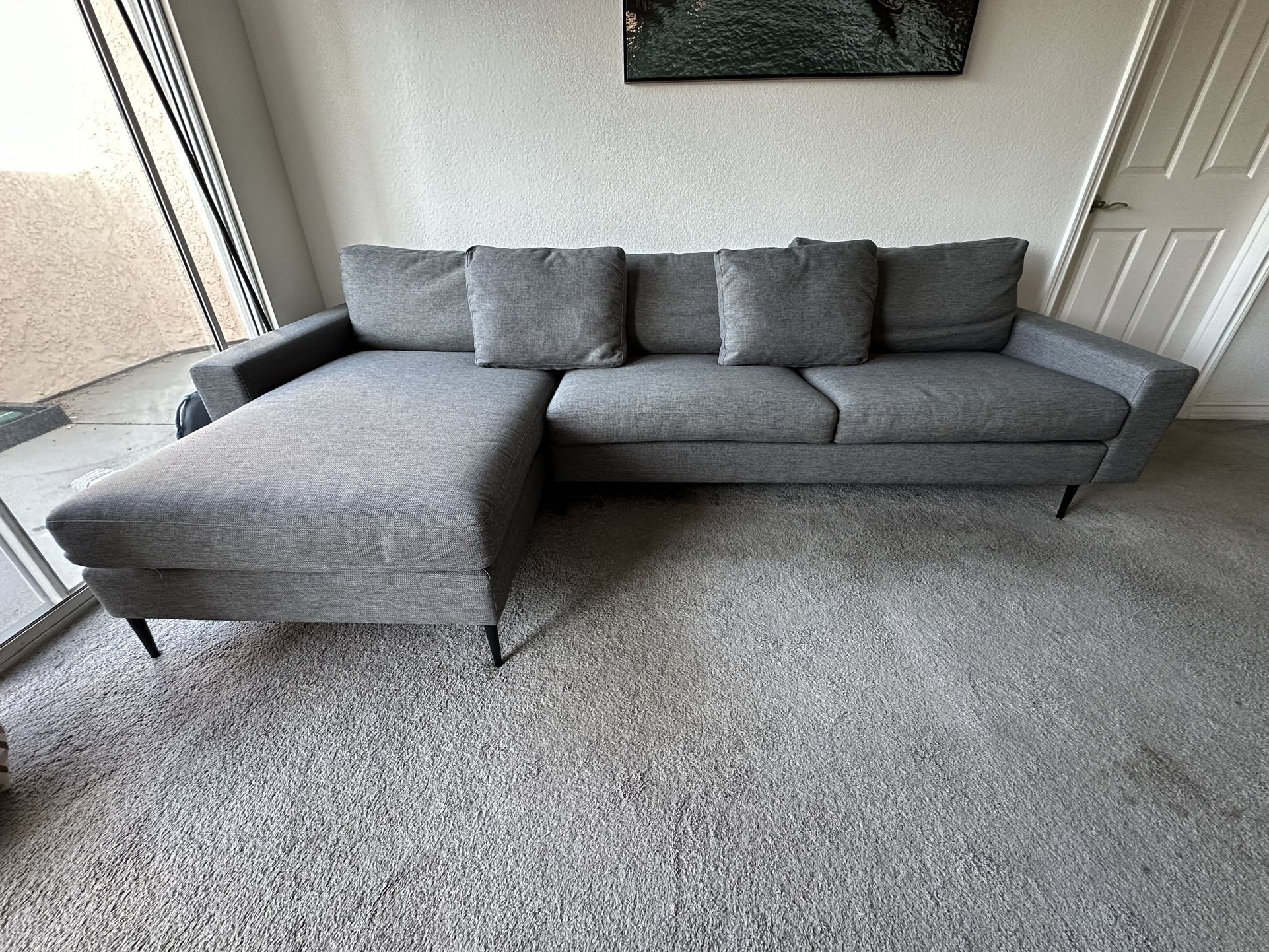 Grey modern sectional