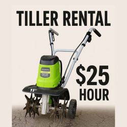 Rent This Greenworks Electric Tiller – Only $25/Hour!