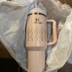 Stanley Flowstate 40 Oz Tumbler In Blush Gold Design