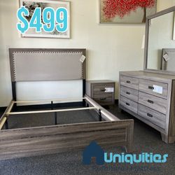 Queen 4 Piece Bedroom Set ✅ Financing Available - Bad or No Credit Accepted ✅ 