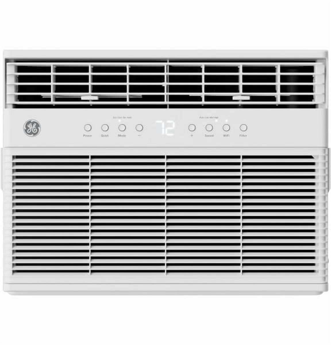 GE 8 000 BTU Smart Heat/Cool Window Air Conditioner for Medium Rooms up to 350 Sq. Ft