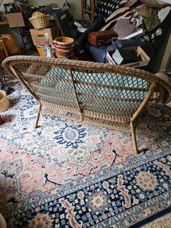 Wicker Settee