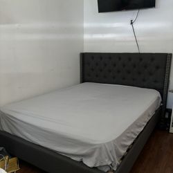 Queen Size Bed frame/HeadBoard 