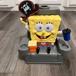 SpongeBob Movie 2025 Regal Exclusive Popcorn Bucket & Drink Cup Great Condition Missing Top With Straw Great For Display 
