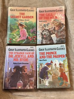 GREAT ILLUSTRATED CLASSIC Charles Dickens Book Set Of 8