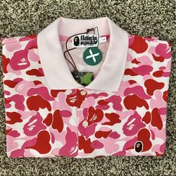 BAPE ABC Camo Cape Head Polo Shirt