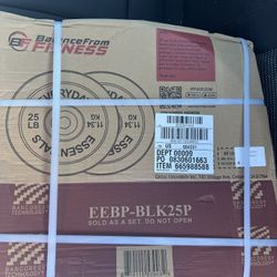 Everyday Essentials 100LB Weight Bumper Plate Set