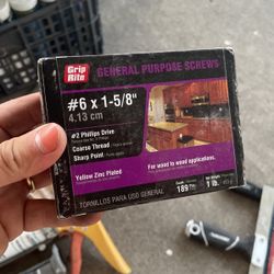 6x1-5/8 Gold Screw