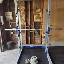 Fitness Gear Pro Rack HR600 Bar And Weights