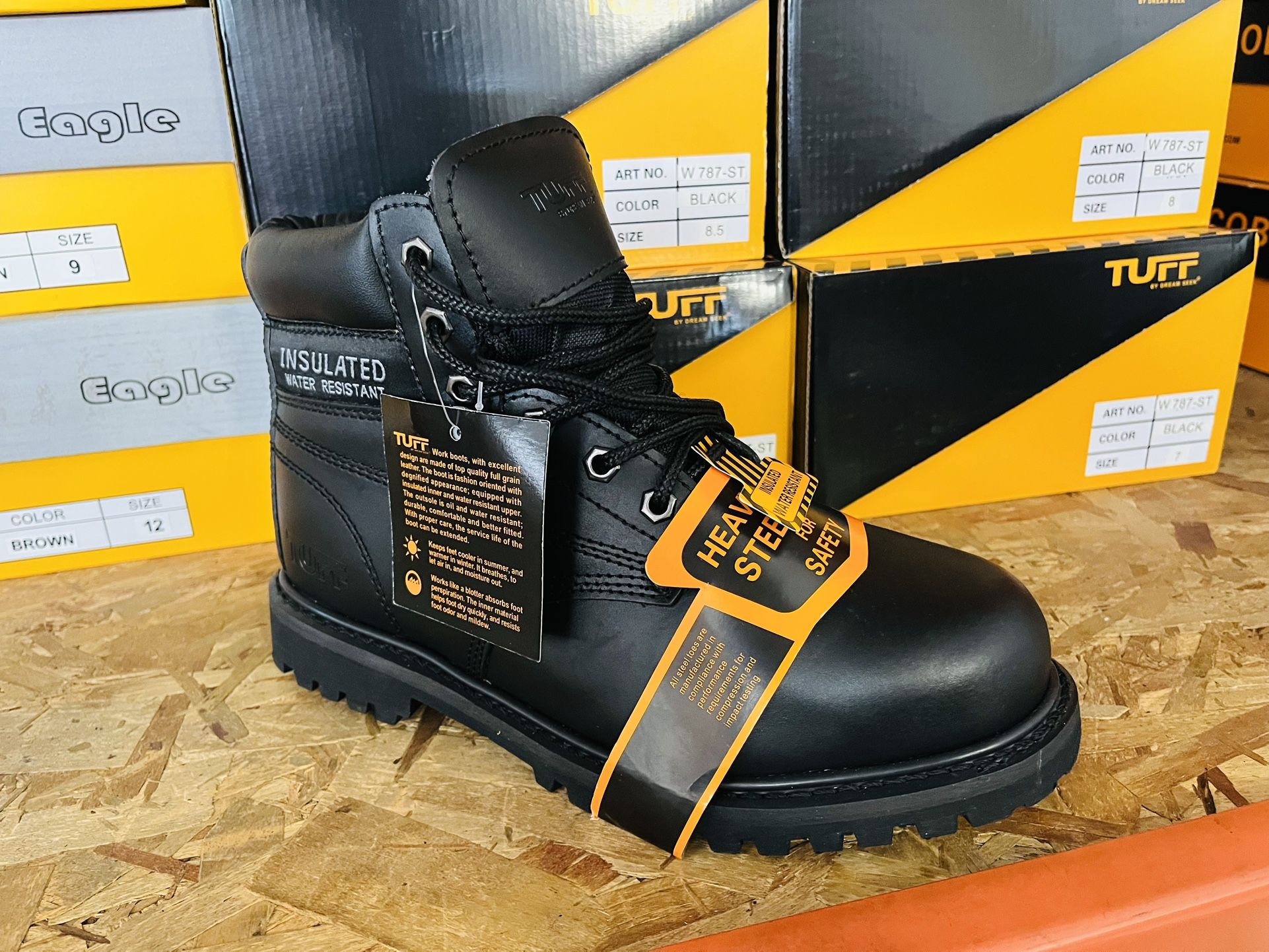 Real Leather Work Boots $50