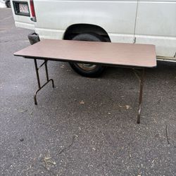 Brown Folding Table 