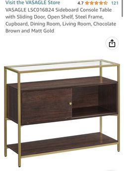 Glass Top Table With Storage