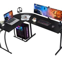 Black L Shape Desk