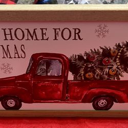 Red Truck Frame $10