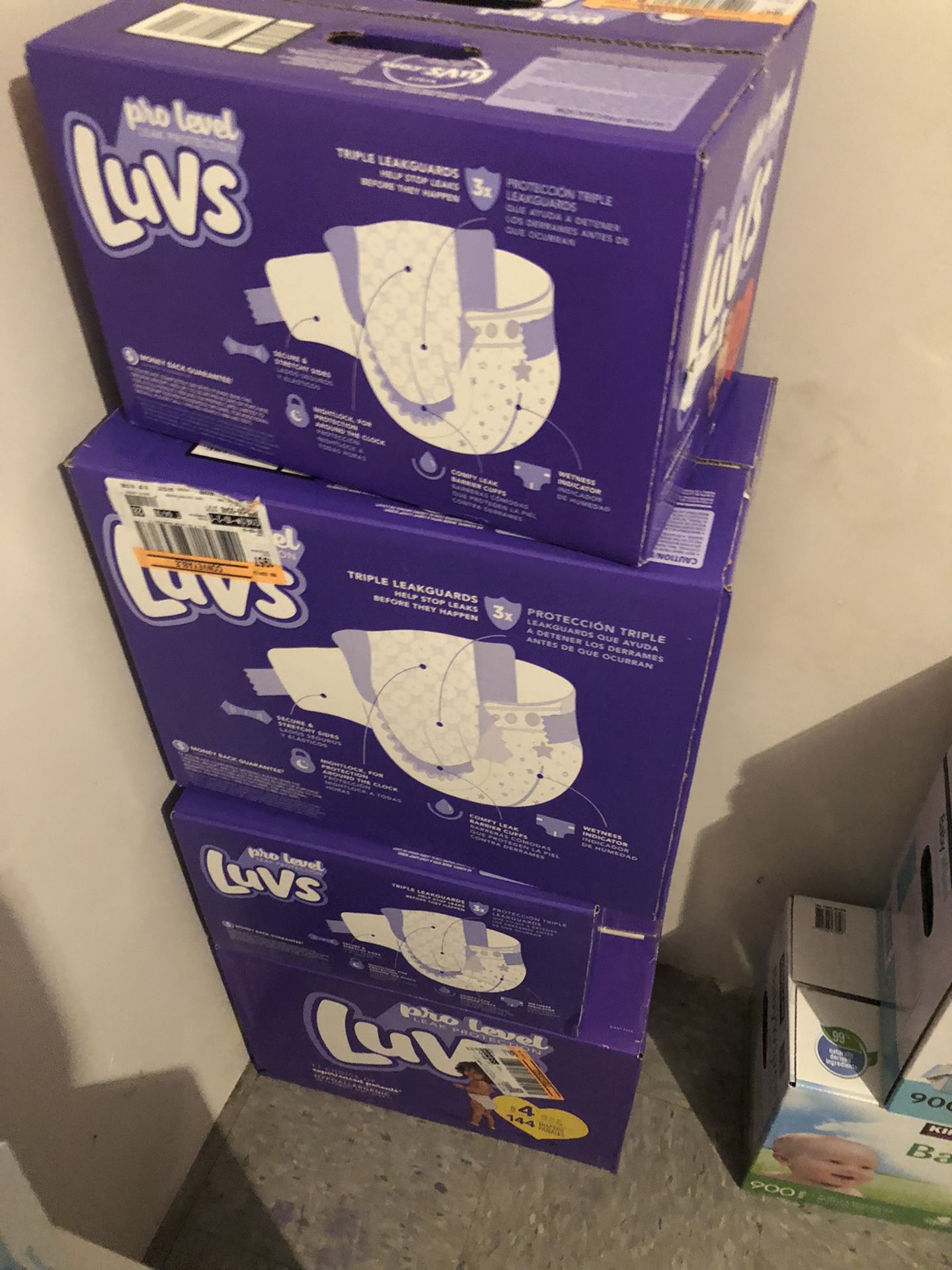 Un-open Luv diapers 