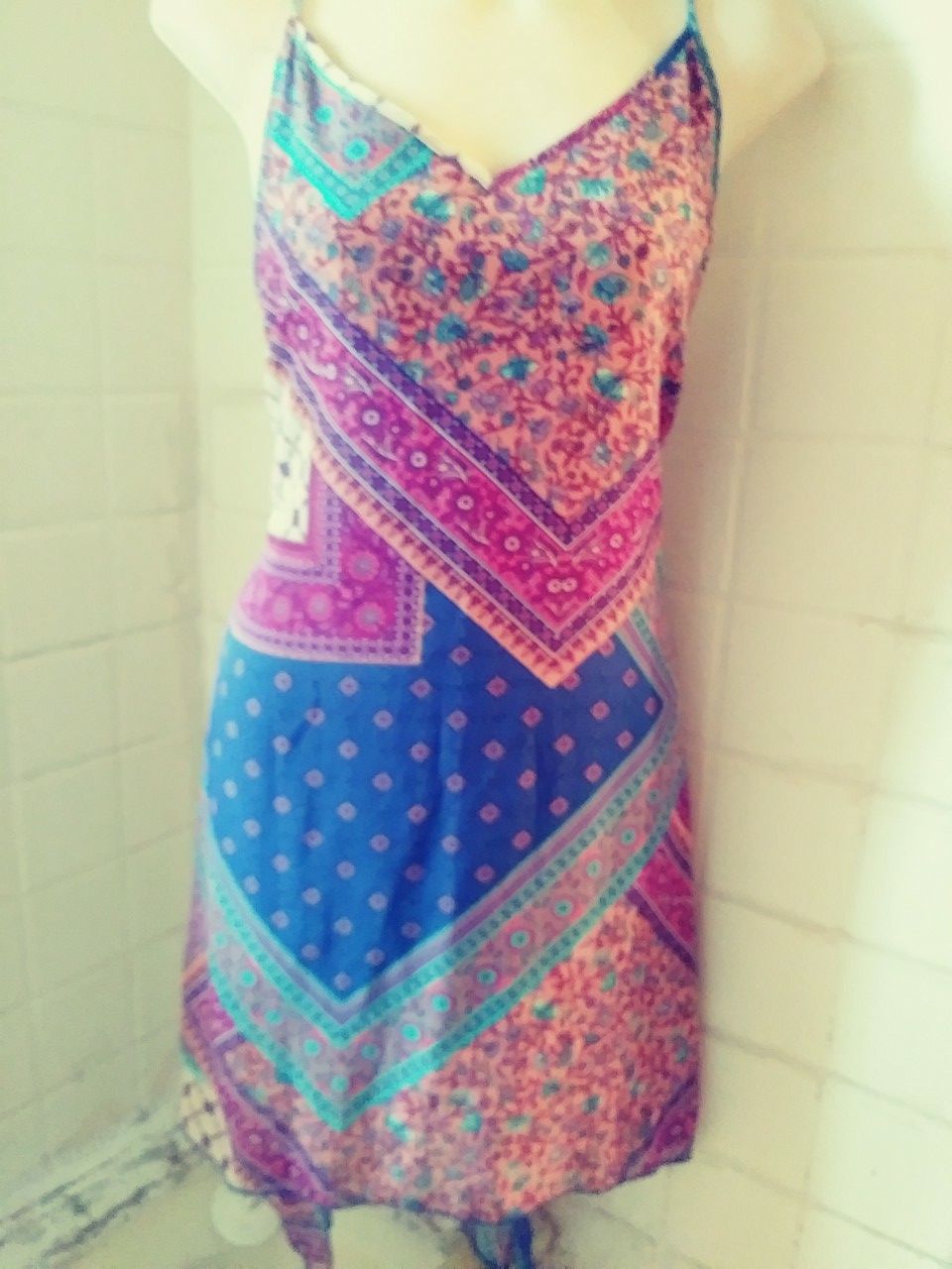 Gypsy dress. Drsidned as if a scarf really cool