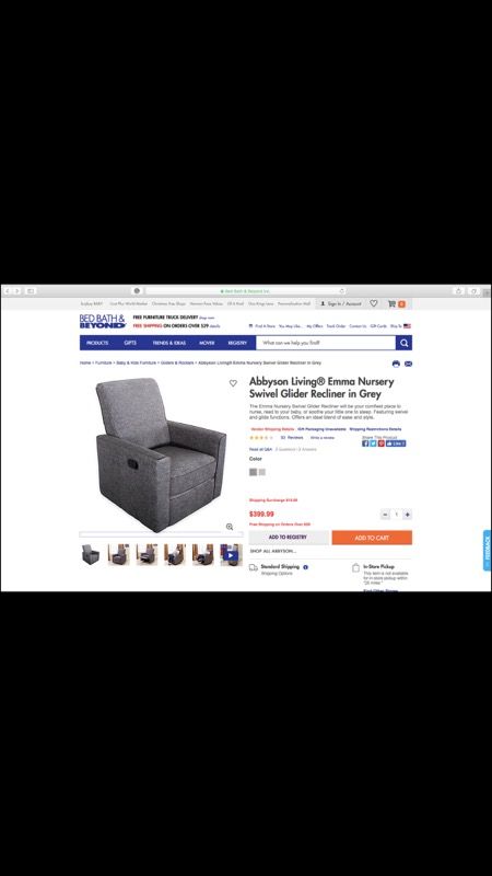 Abbyson emma online glider