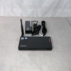 Lenovo ThinkCentre M90N-1 Tiny Desktop, Nano PC, Intel i5 8th Gen, 8GB DDR4, 128GB SSD, Windows 10, WiFi Bluetooth, Comes With Power Cord. 