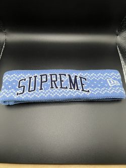 Blue supreme headband Worn once