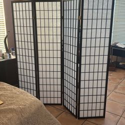 4 Panel Oriental Room Divider