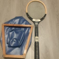 Vintage  Wilson Jack Kramer Pro Model Tennis Racket With Vintage Case